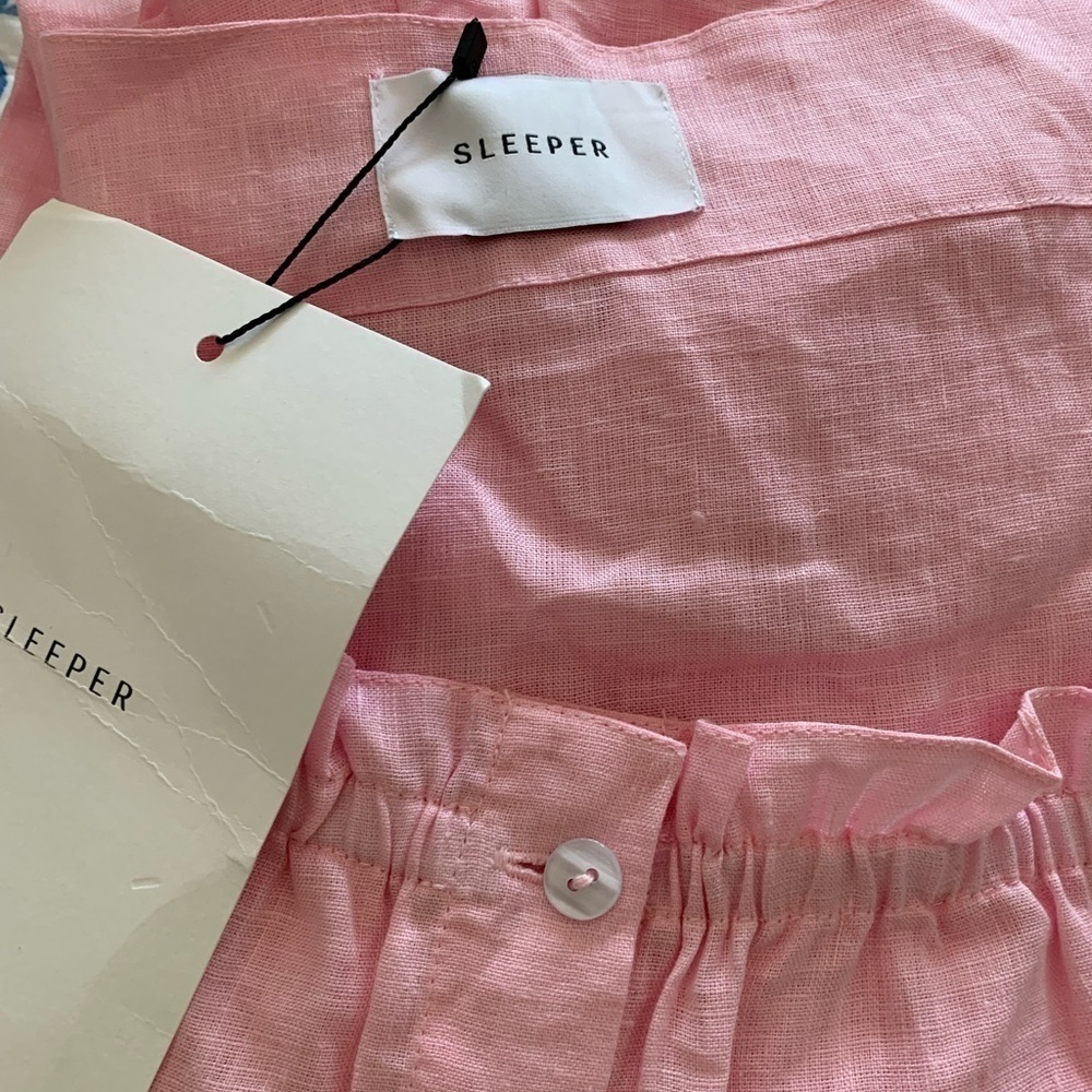 SLEEPER BRIGITTE MINI DRESS IN PINK - Picture 7 of 16